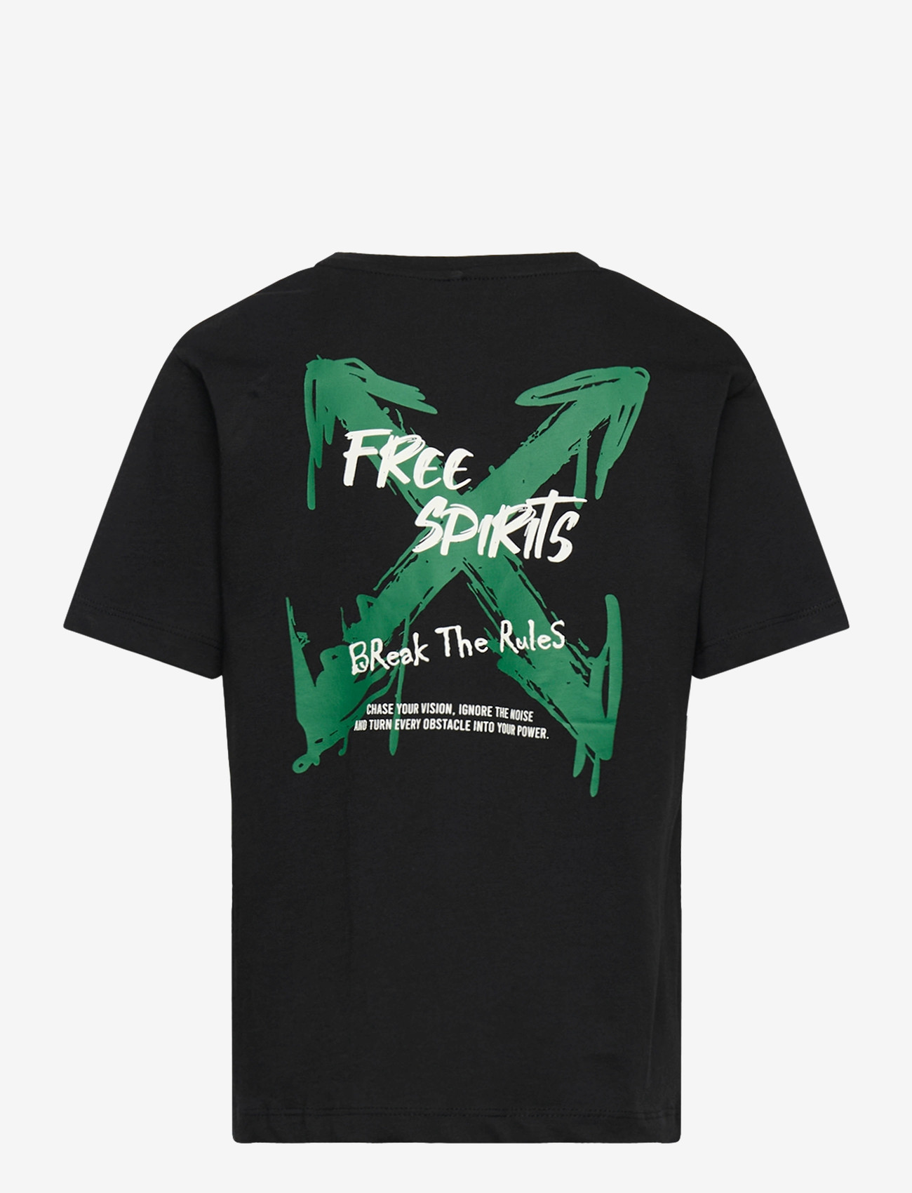 name it - NKMKEMUEL SS RLX TOP BOX PS NOOS - kortærmede t-shirts - black - 1