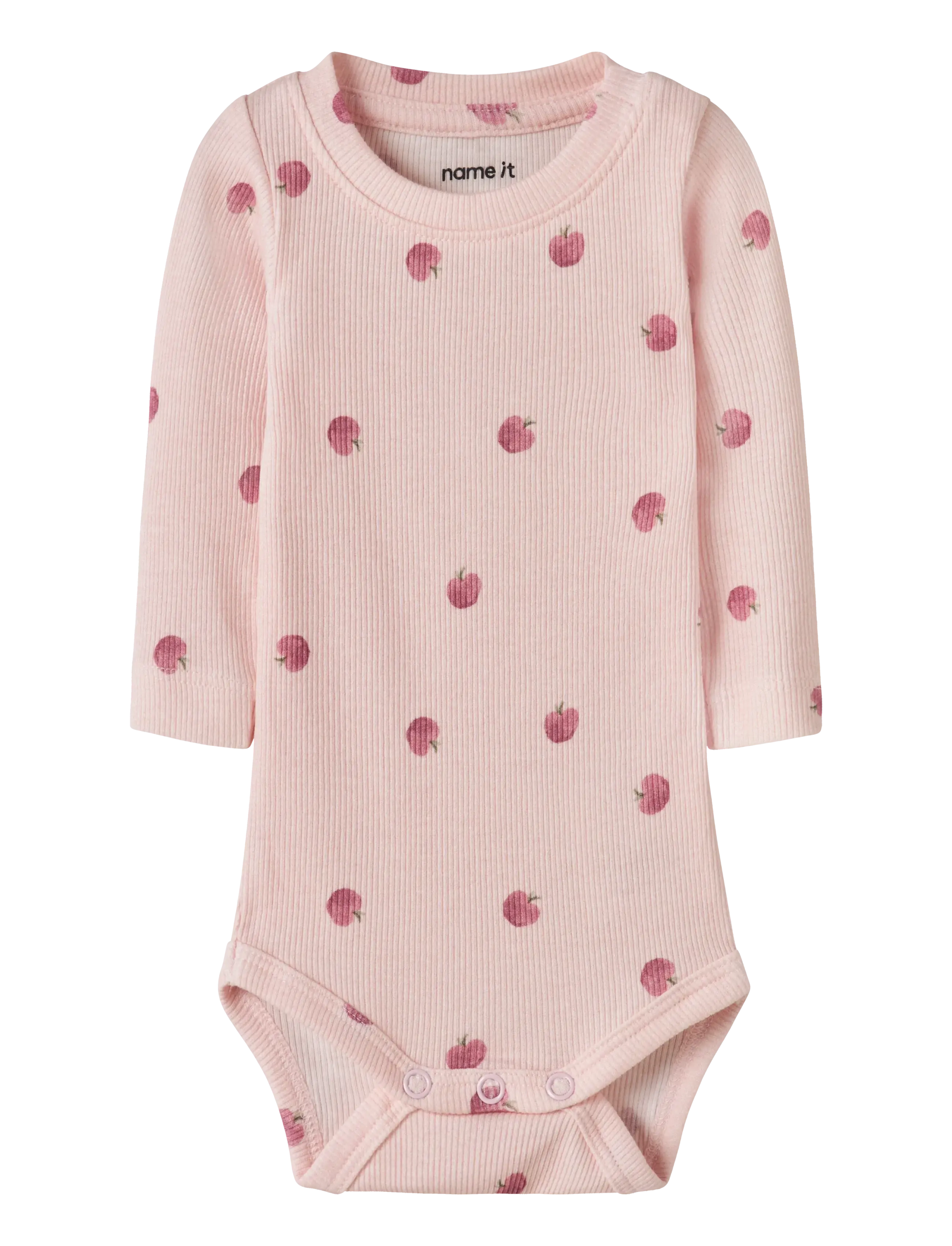 name it NBFFOAPPLE LS BODY - Frugtprint - CRADLE PINK / pink/rose