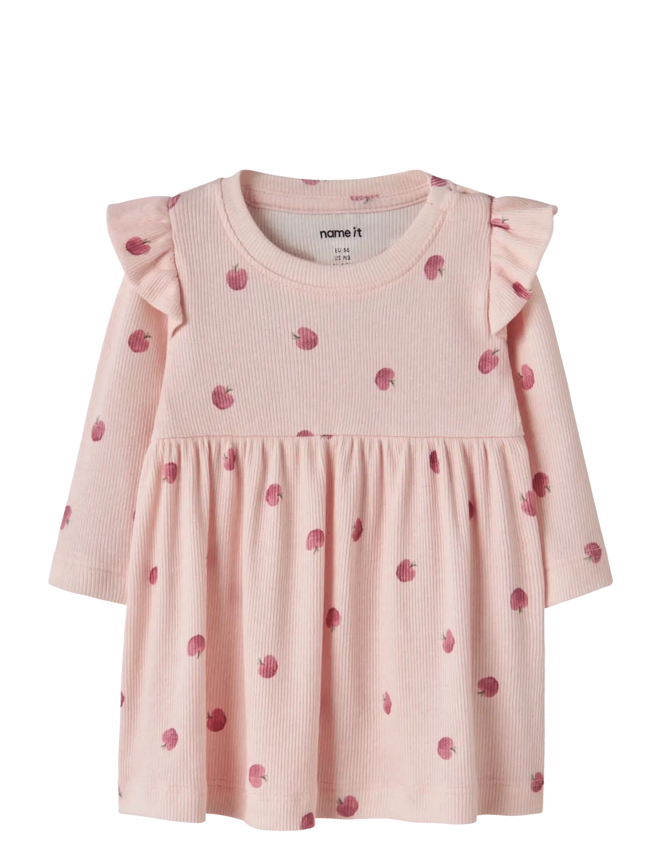 name it NBFFOAPPLE LS DRESS - Frugtprint - CRADLE PINK / pink/rose