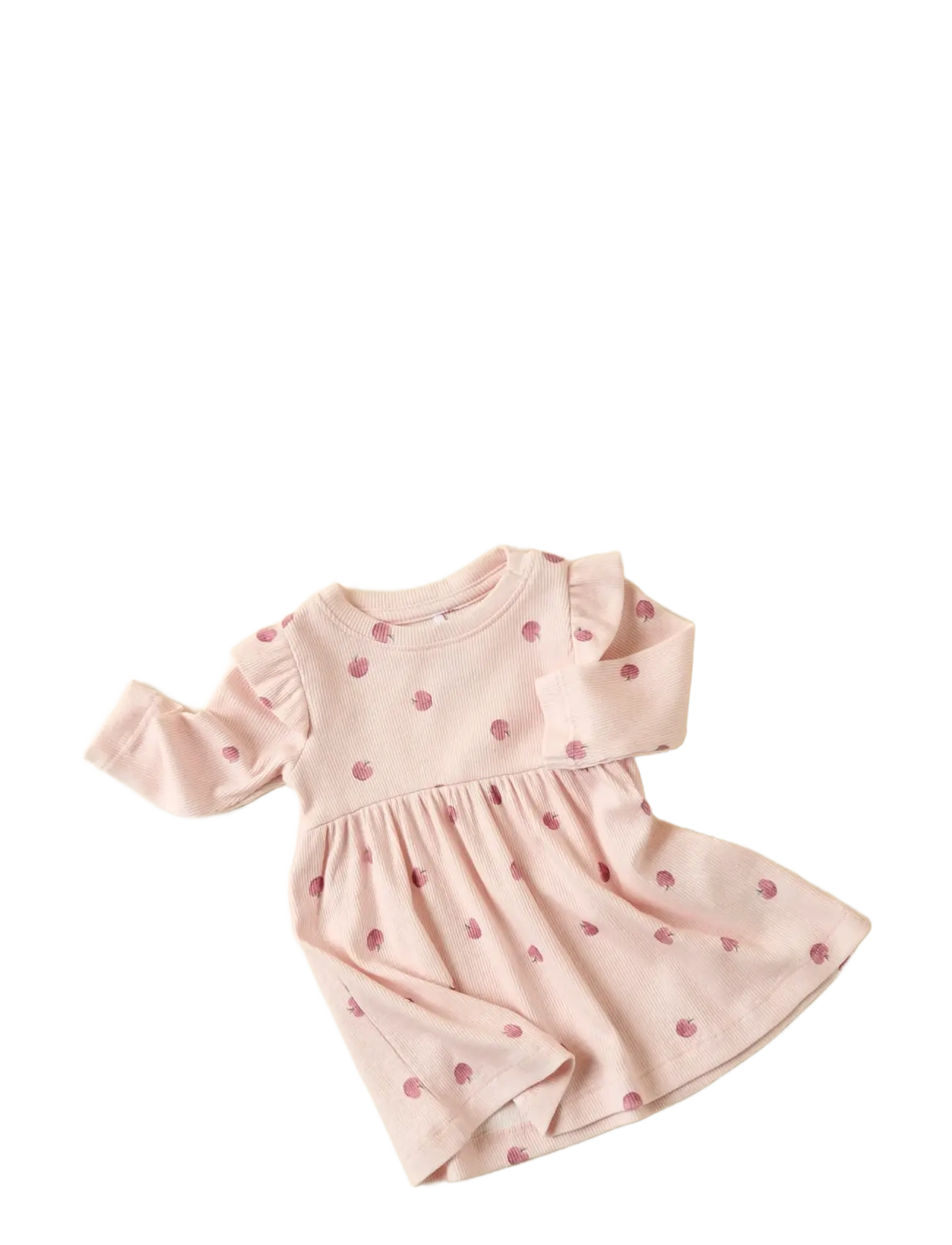 name it - NBFFOAPPLE LS DRESS - babykjoler - cradle pink - 1