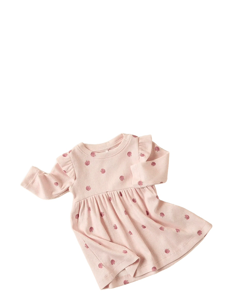 name it - NBFFOAPPLE LS DRESS - babykjoler - cradle pink - 1