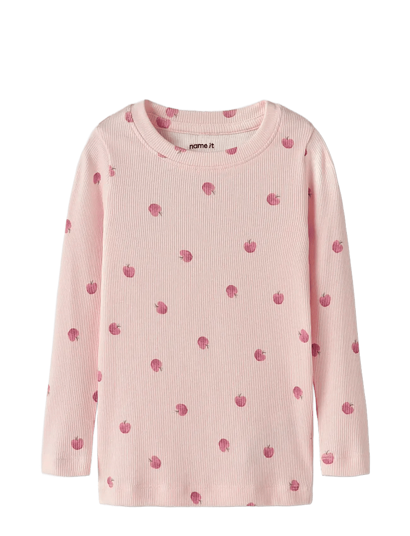 name it - NMFFOAPPLE LS XSL TOP - langærmede t-shirts - cradle pink - 1