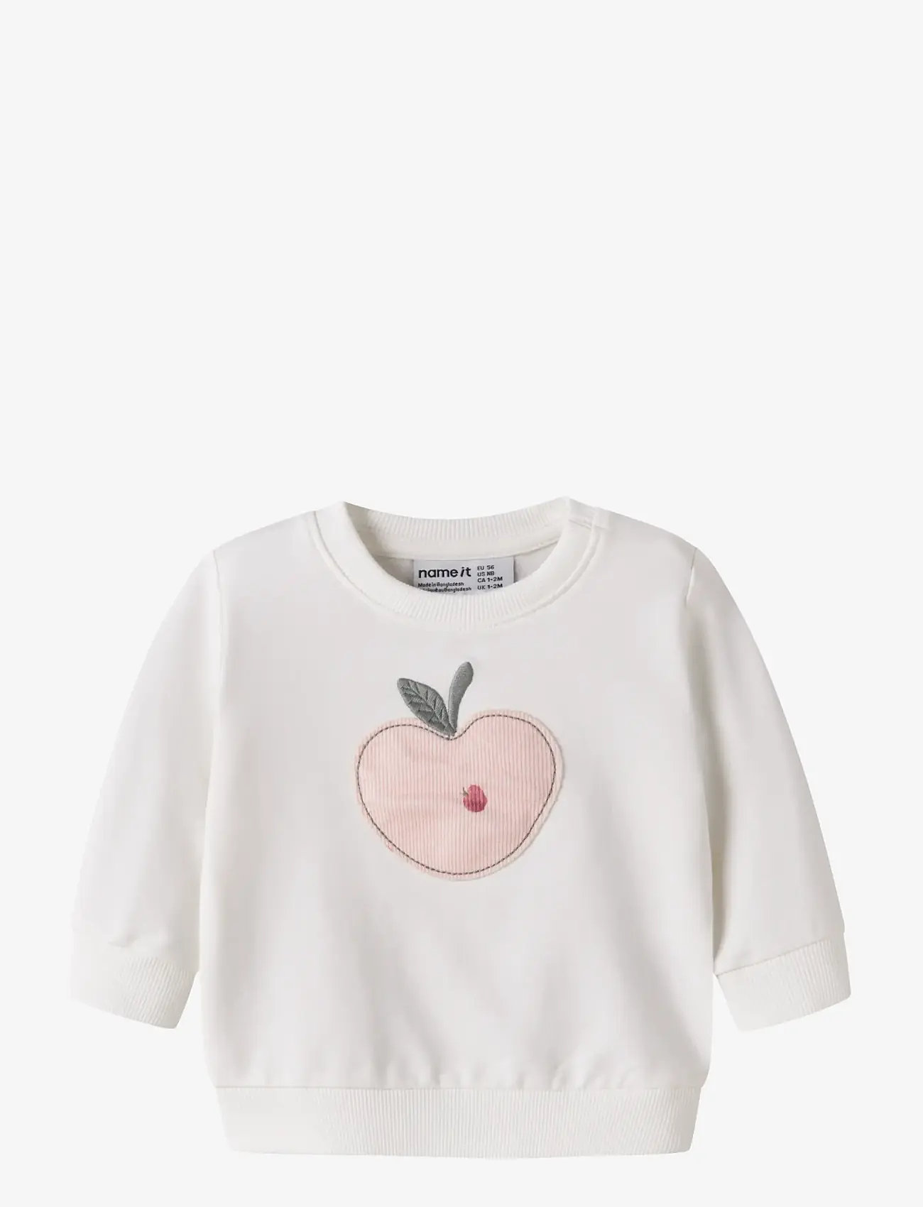 name it - NBFFOAPPI LS SWEAT UNB - sweatshirts - cloud dancer - 0