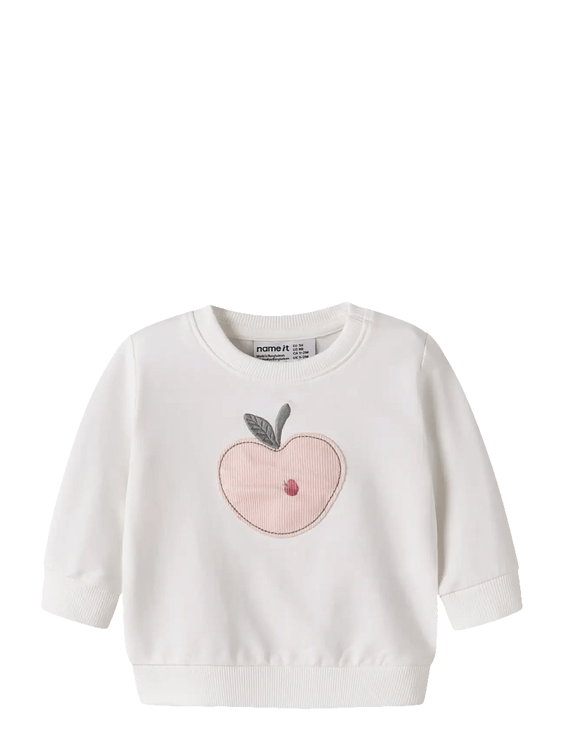 name it - NBFFOAPPI LS SWEAT UNB - sweatshirts - cloud dancer - 0