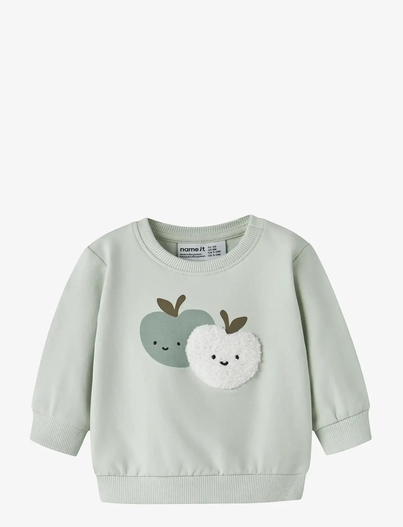 name it - NBMFOAPPI LS SWEAT UNB - sweatshirts - pale aqua - 0