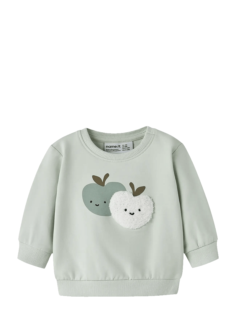 name it - NBMFOAPPI LS SWEAT UNB - sweatshirts - pale aqua - 0