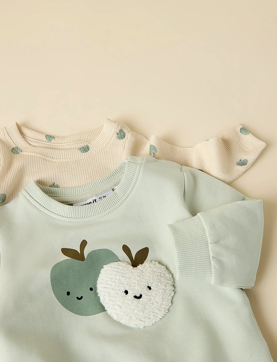name it - NBMFOAPPI LS SWEAT UNB - sweatshirts - pale aqua - 2