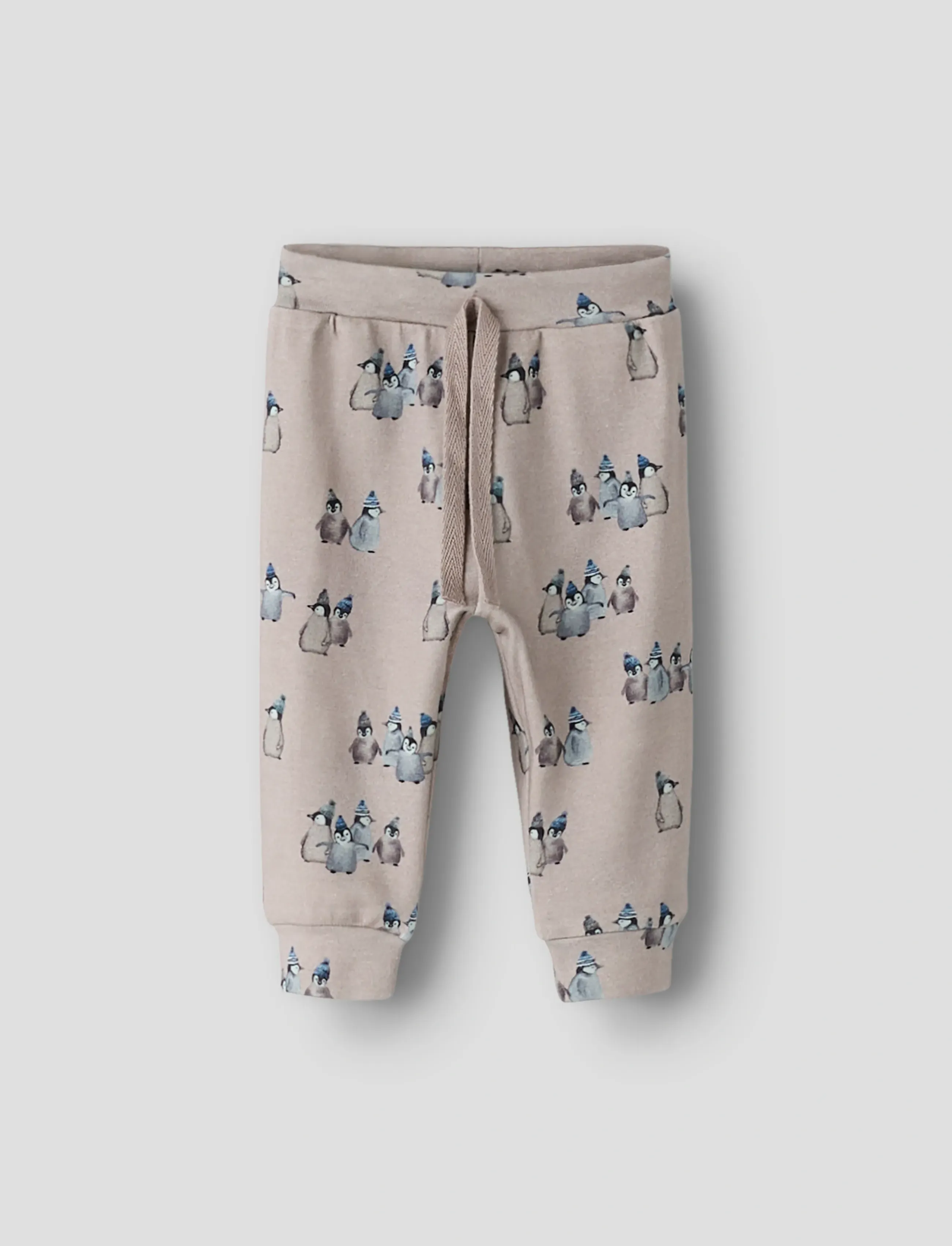 name it Nbmsanuel Pant, Børn, Mønstrede Joggingbukser, Beige, Str: 68