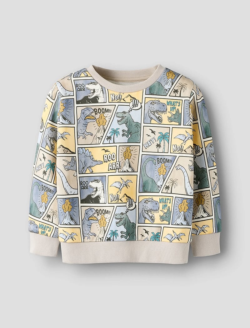 name it - NMMSIKALAS LS NREG SWE BRU - sweatshirts - peyote - 0