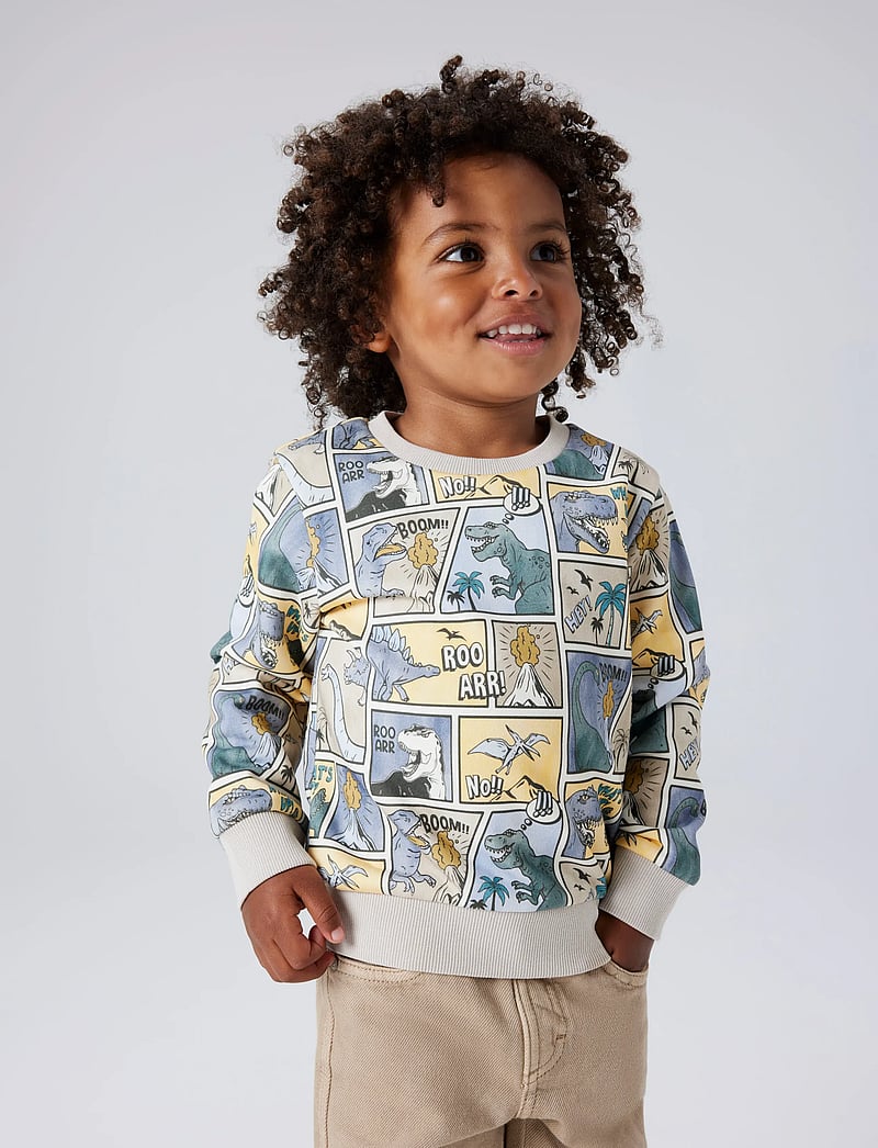 name it - NMMSIKALAS LS NREG SWE BRU - sweatshirts - peyote - 5