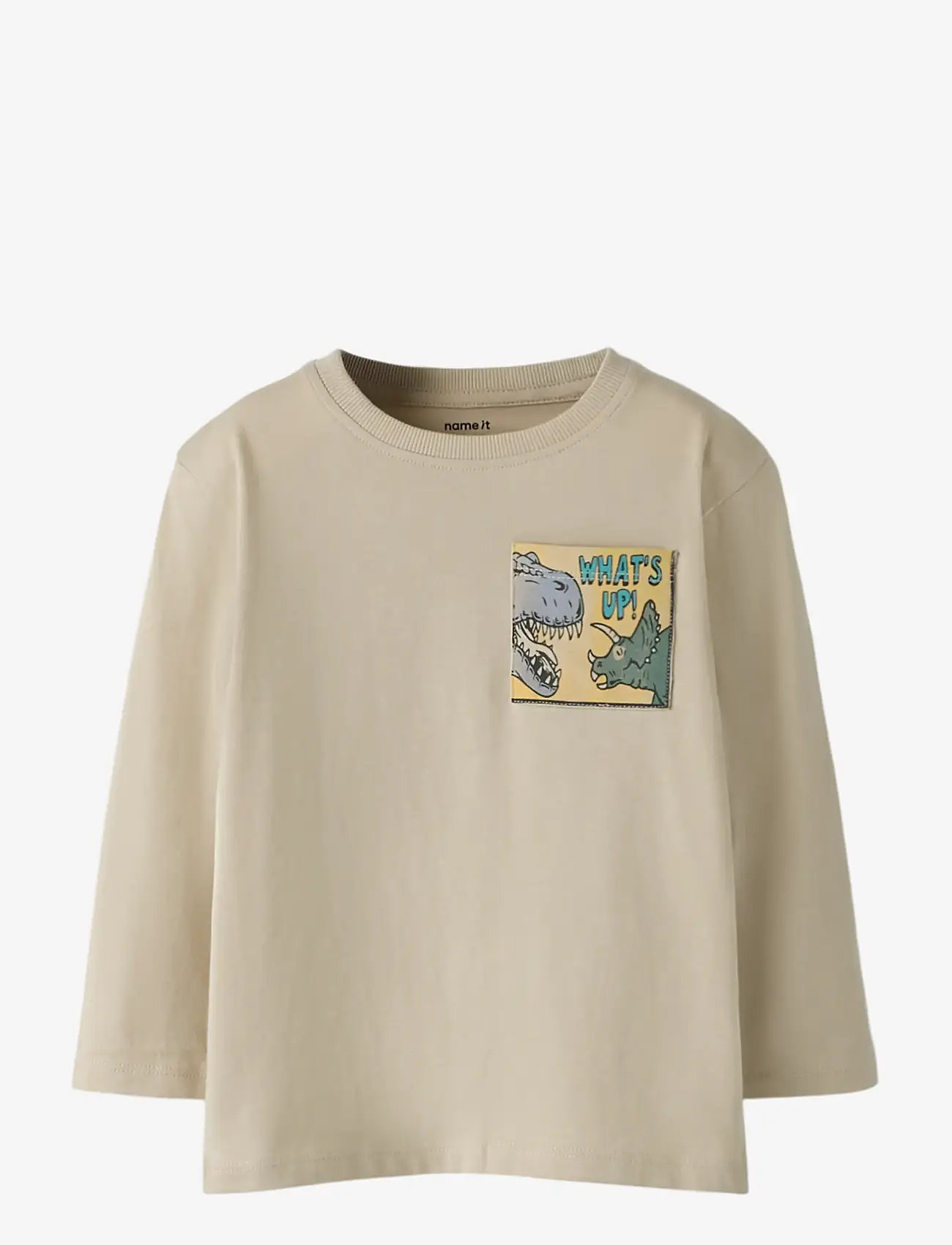 name it - NMMSIKALASI LS NREG TOP - langærmede t-shirts - peyote - 1