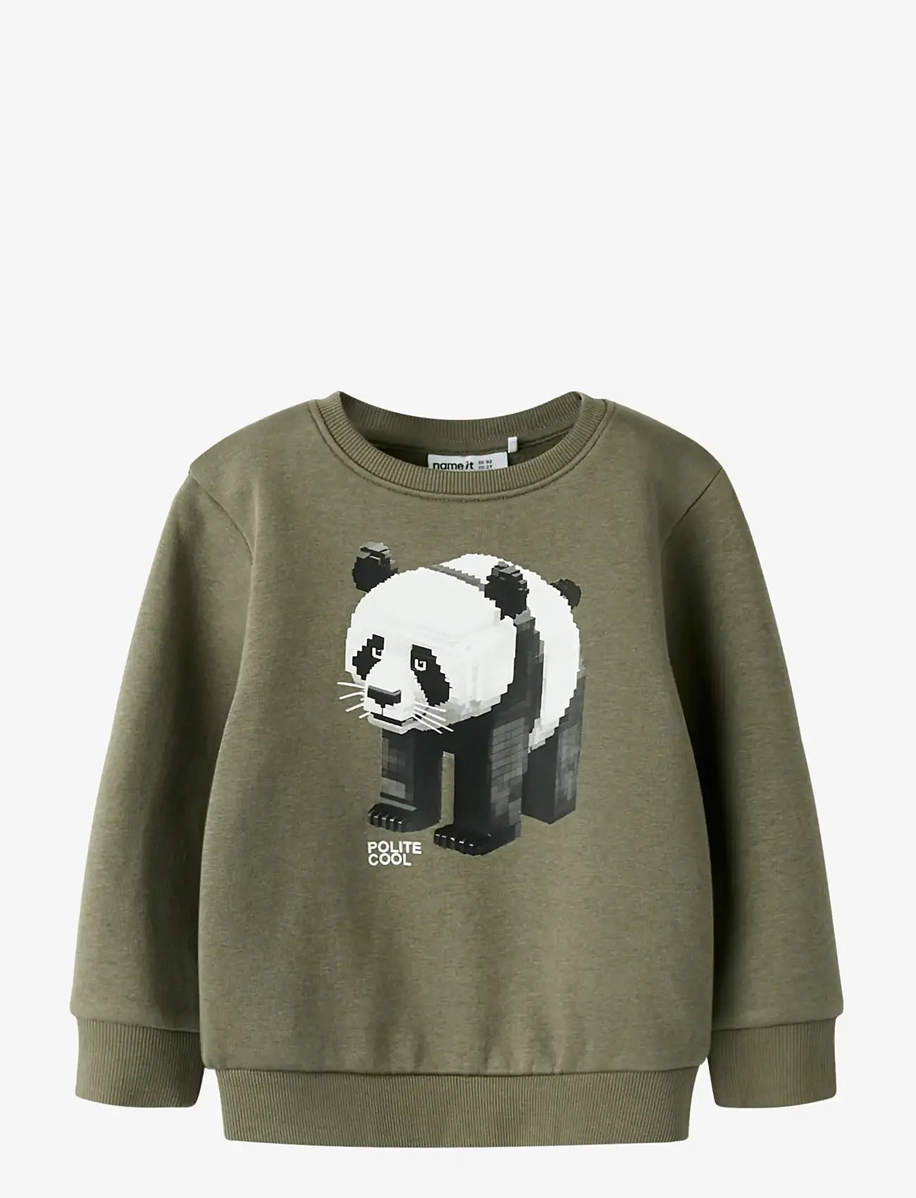 name it - NMMSIGURT LS NREG SWE BRU - sweatshirts - dusty olive - 0