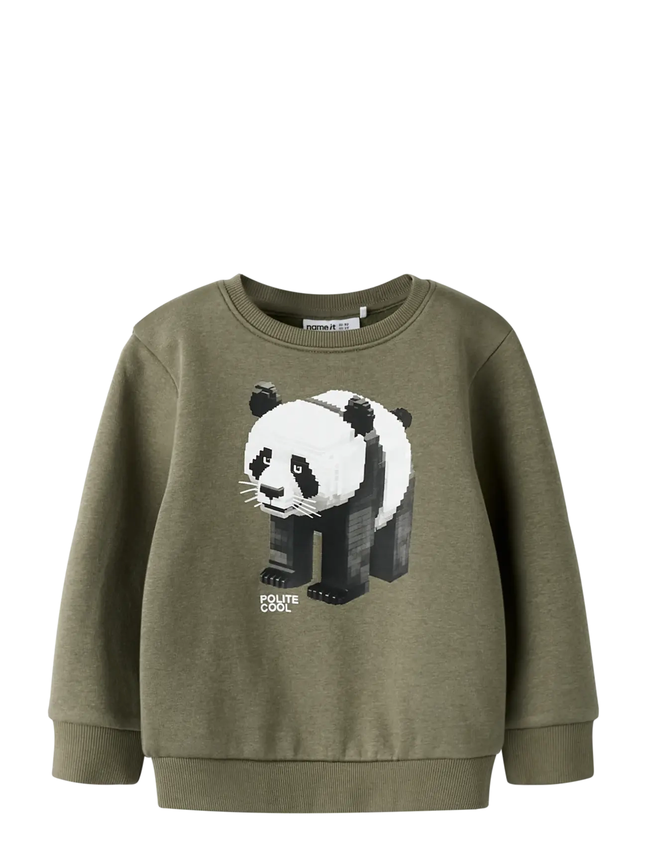 name it NMMSIGURT LS NREG SWE BRU - Winter Deals - DUSTY OLIVE / khaki/green