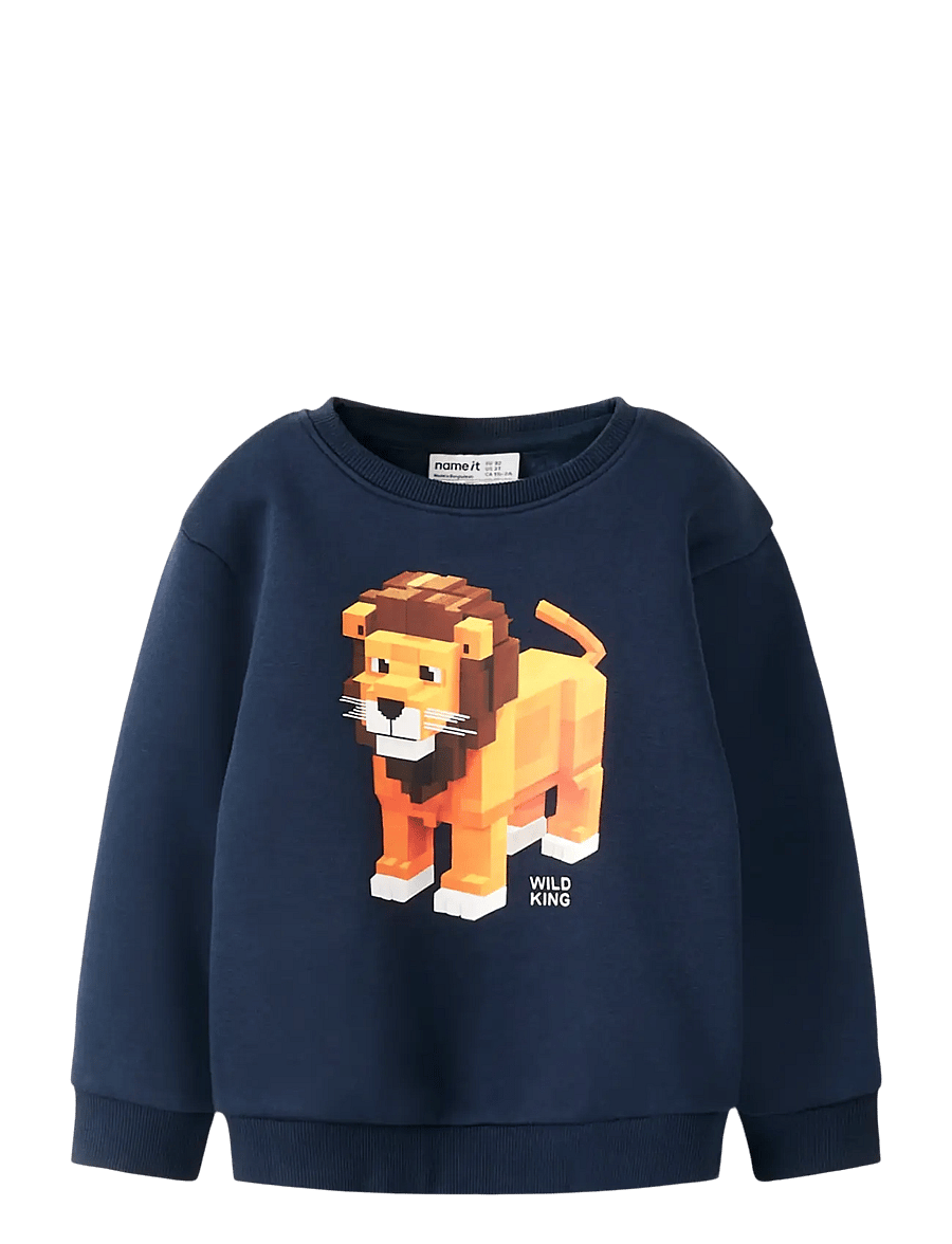 name it - NMMSIGURT LS NREG SWE BRU - sweatshirts - navy blazer - 0
