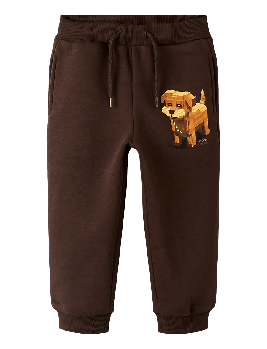 name it - NMMSIGURT NREG PANT SWE BRU - babybukser - seal brown - 1