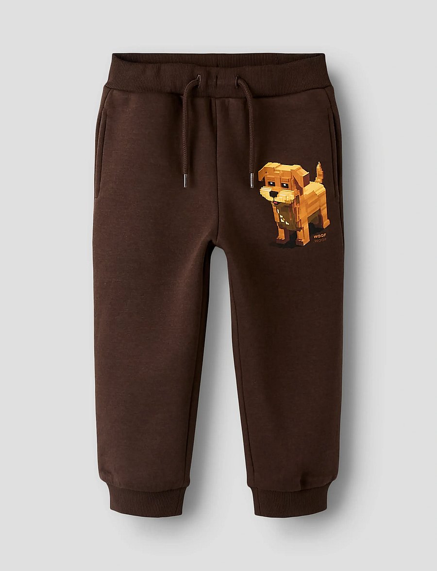 name it - NMMSIGURT NREG PANT SWE BRU - babybukser - seal brown - 0