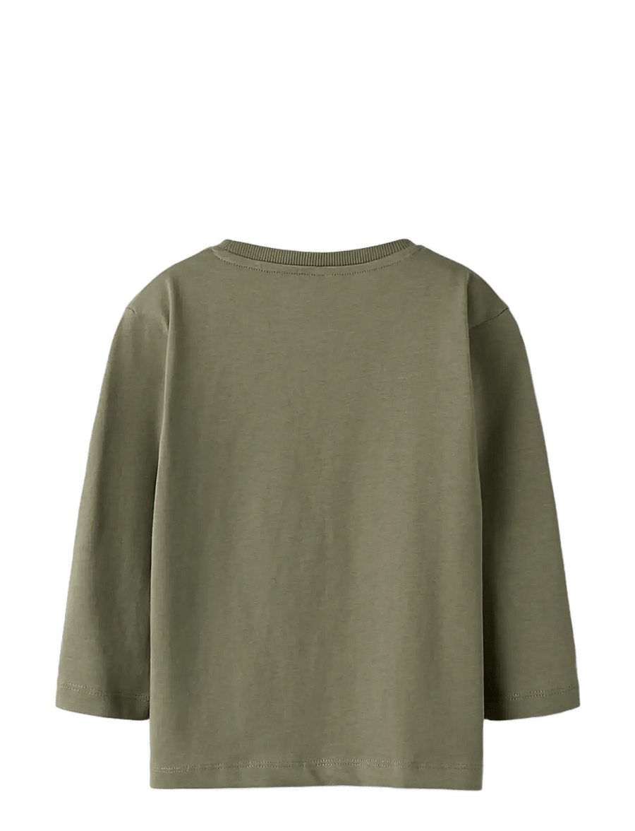 name it - NMMSALAN LS NREG TOP - langærmede t-shirts - dusty olive - 2
