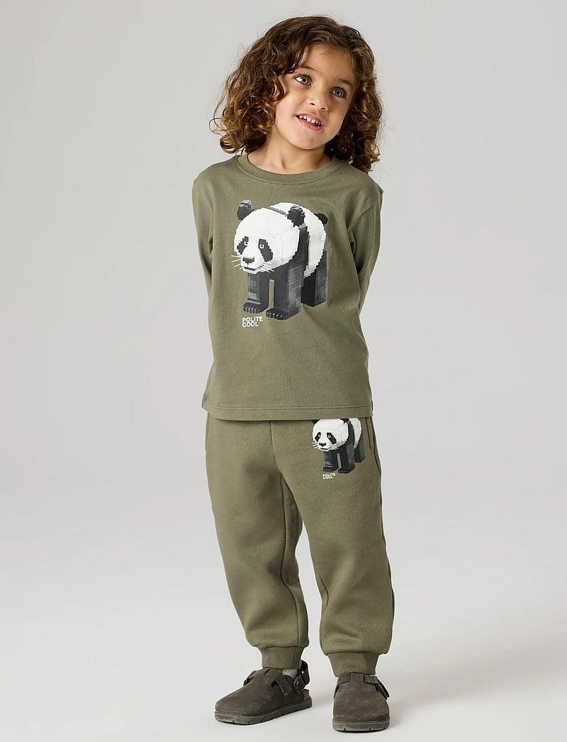 name it - NMMSALAN LS NREG TOP - langærmede t-shirts - dusty olive - 4