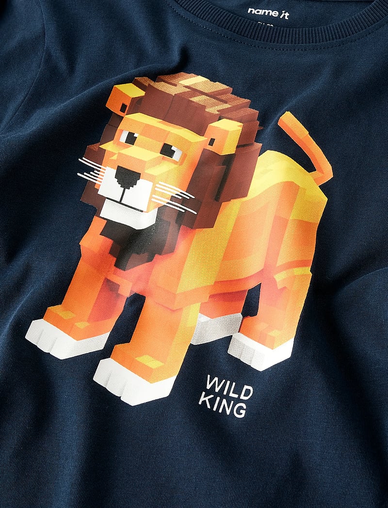 name it - NMMSALAN LS NREG TOP - pitkähihaiset t-paidat - navy blazer - 2