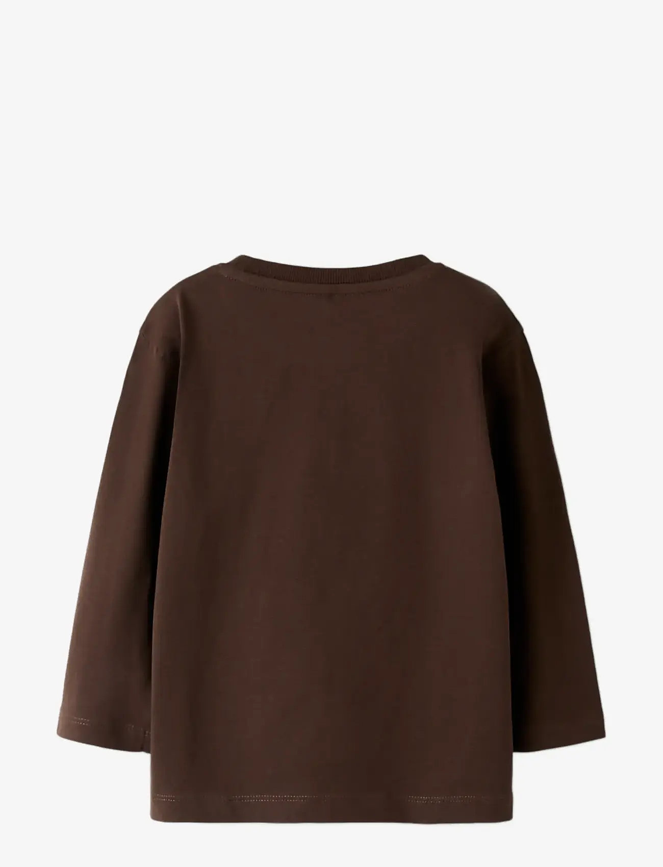 name it - NMMSALAN LS NREG TOP - langärmelig - seal brown - 1