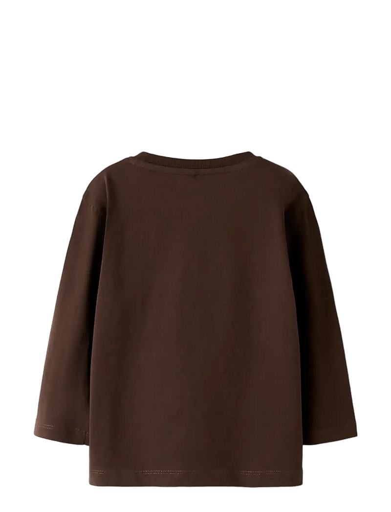 name it - NMMSALAN LS NREG TOP - langärmelig - seal brown - 1
