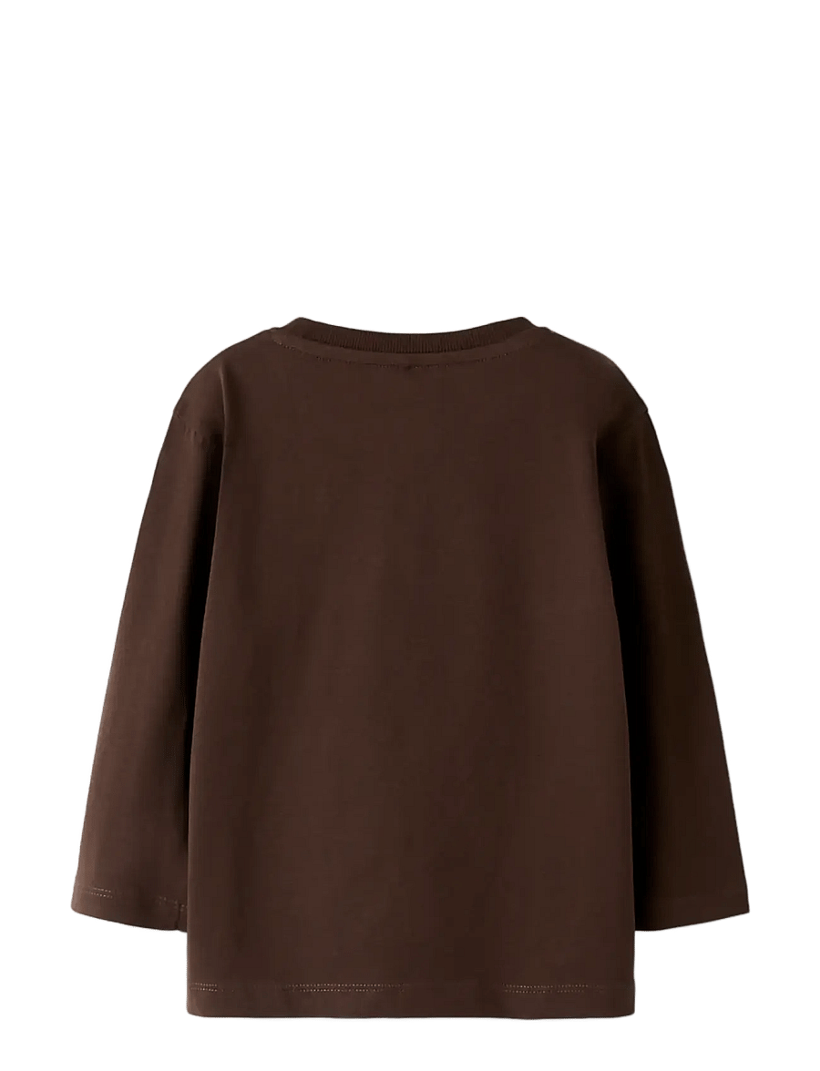 name it - NMMSALAN LS NREG TOP - langärmelig - seal brown - 1