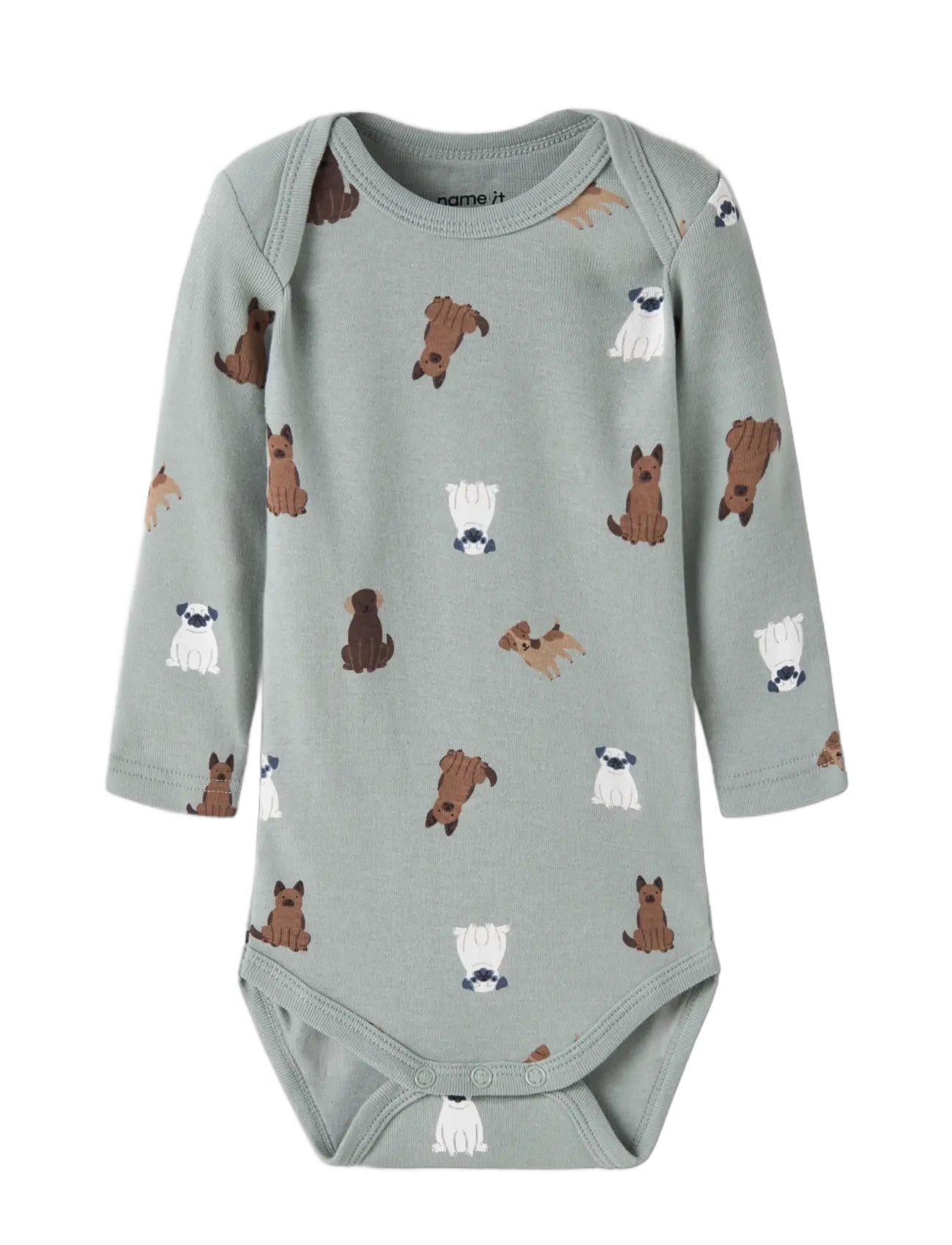name it - NBMBODY 3P LS DOG NOOS - multipack bodys - green milieu - 2