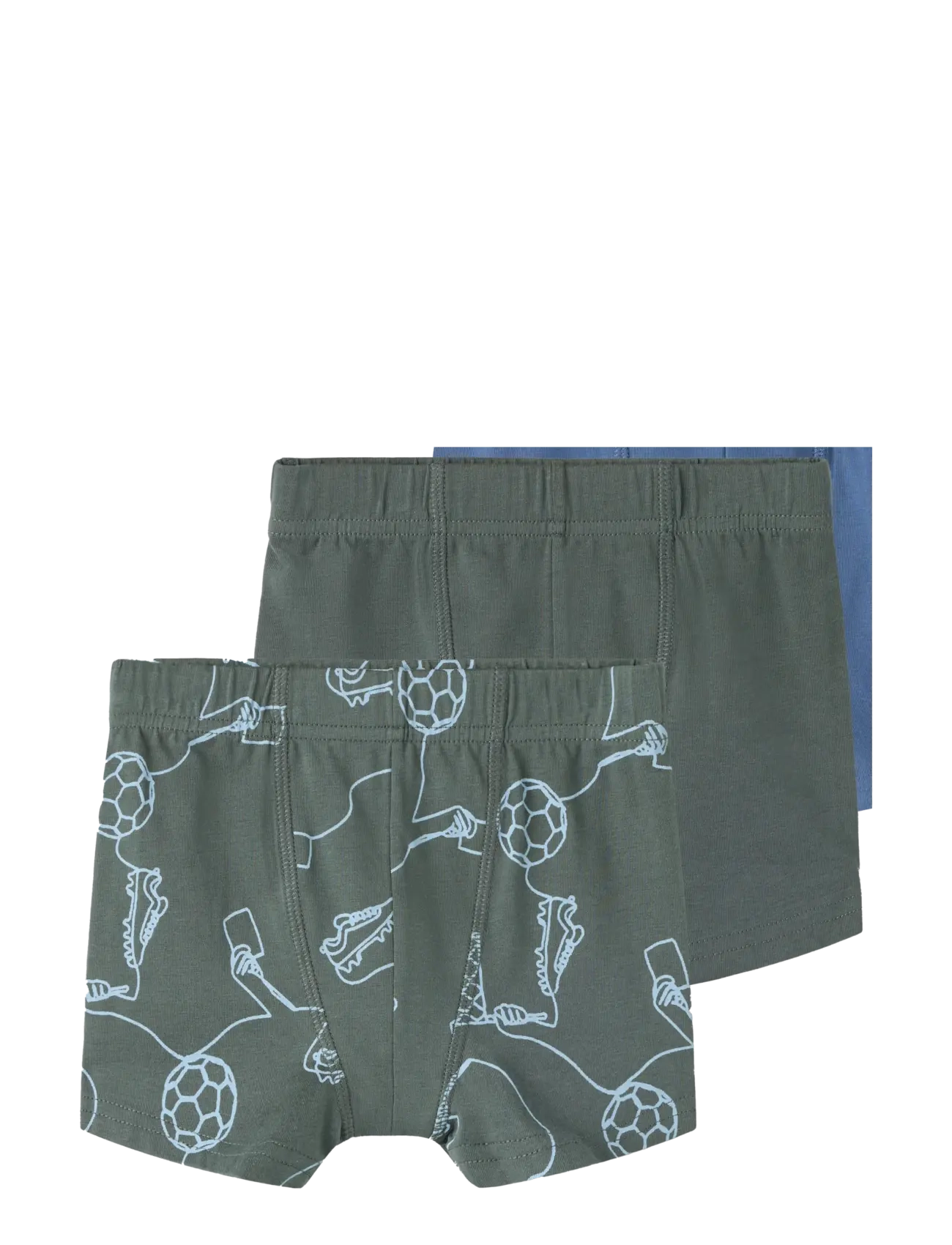 name it Nmmtights 3P Kick Off Noos, 116, Khaki green, Undertøj > Undertøjssæt, Børn