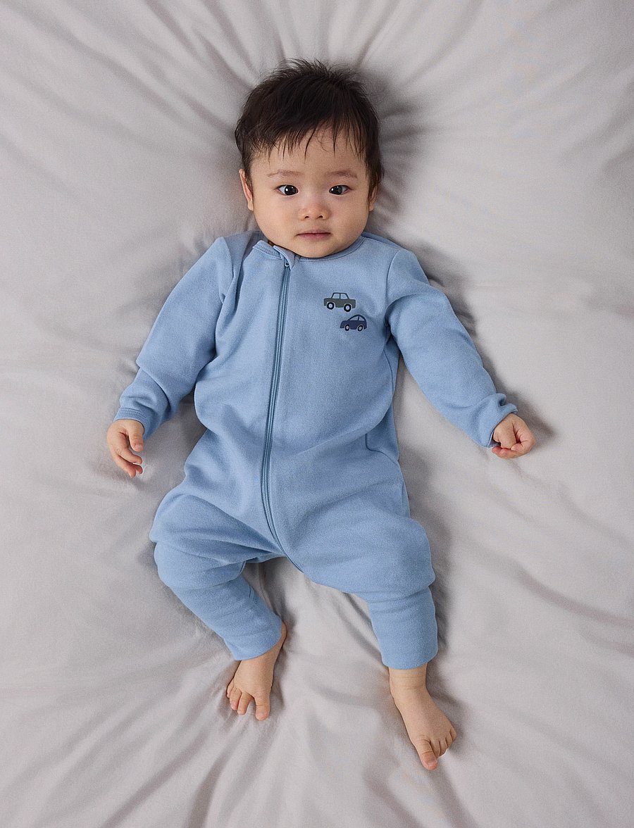 name it - NBMNIGHTSUIT 2P ZIP FF CAR NOOS - jet stream - 5