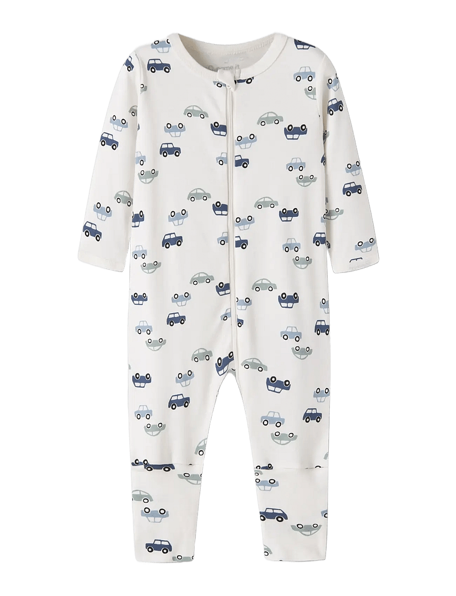 name it - NBMNIGHTSUIT 2P ZIP FF CAR NOOS - jet stream - 2