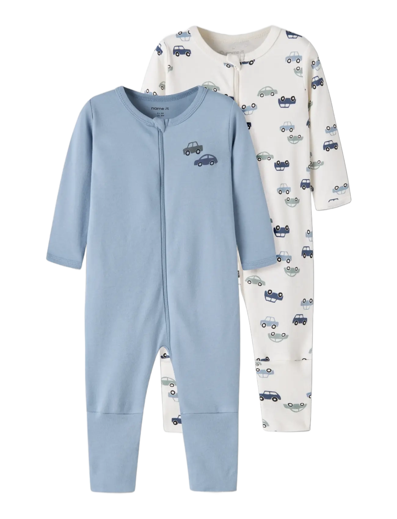 name it - NBMNIGHTSUIT 2P ZIP FF CAR NOOS - jet stream - 3