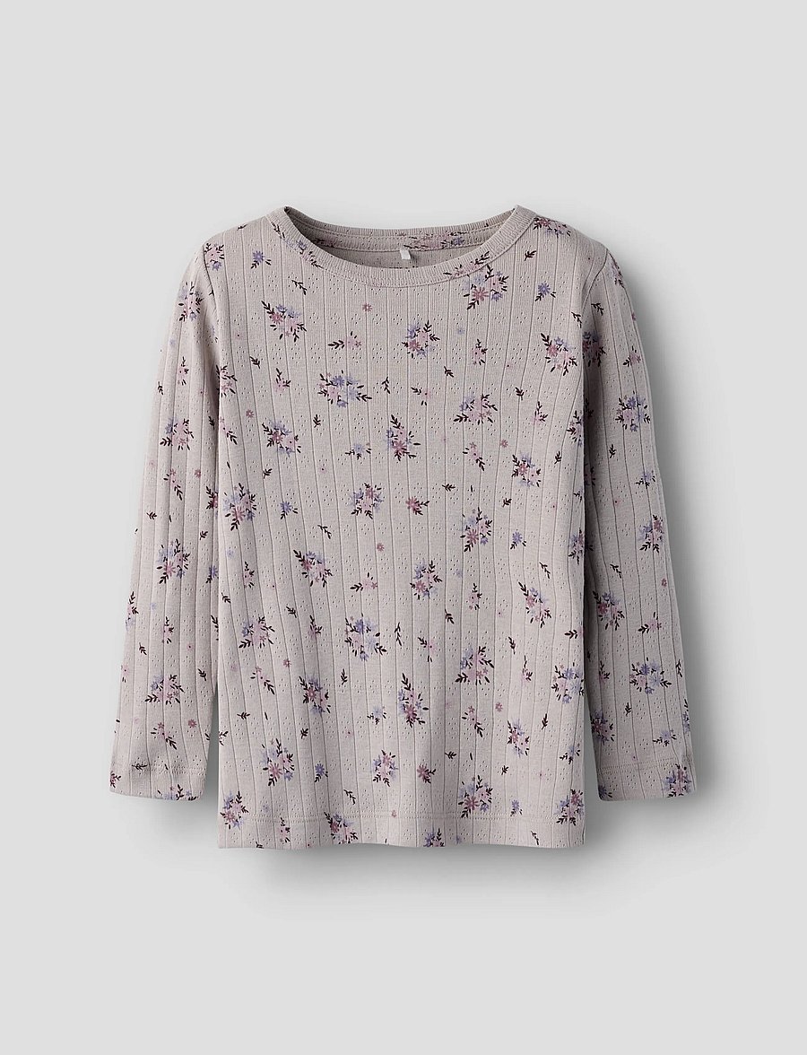 name it - NMFSIMONE LS SLIM TOP - pikkade varrukatega t-särgid - ashes of roses - 0