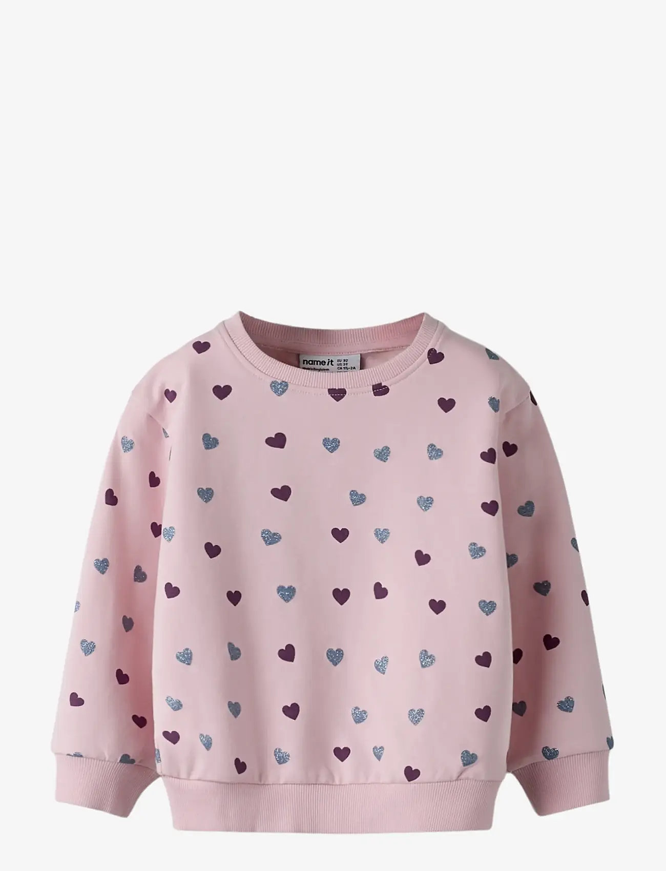 name it - NMFSOLEA LS NREG SWE BRU - sweatshirts - parfait pink - 1
