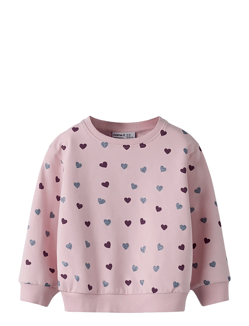 name it - NMFSOLEA LS NREG SWE BRU - sweatshirts - parfait pink - 1