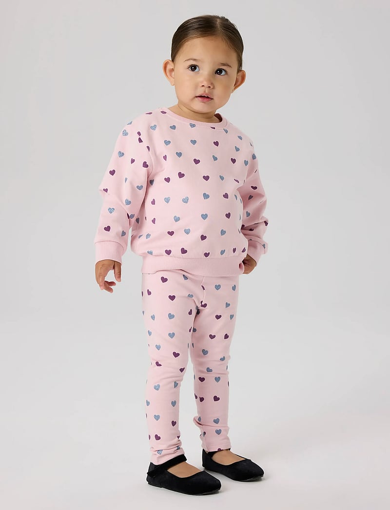 name it - NMFSOLEA LS NREG SWE BRU - sweatshirts - parfait pink - 3