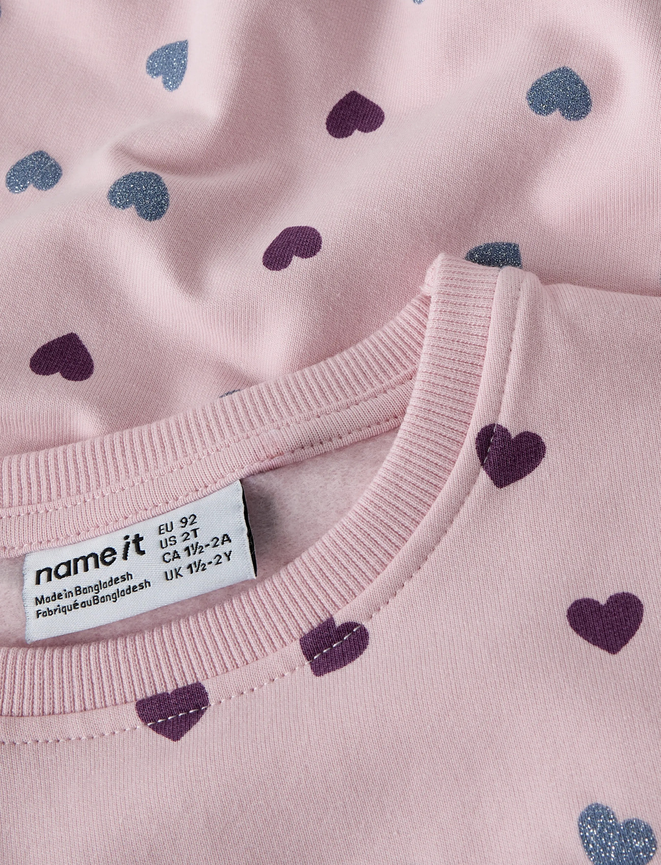 name it - NMFSOLEA LS NREG SWE BRU - sweatshirts - parfait pink - 4