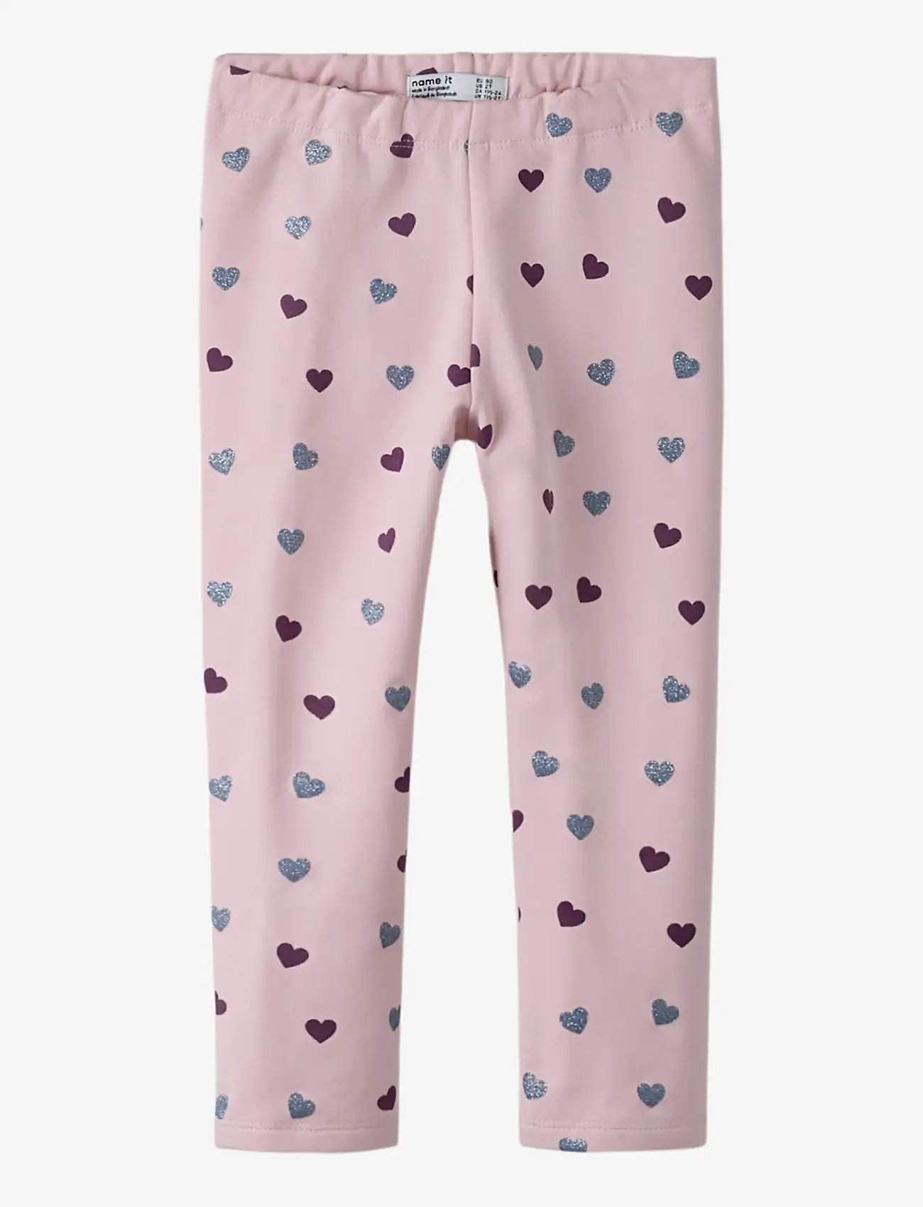 name it - NMFSOLEA LEGGING SWE BRU - laveste priser - parfait pink - 1