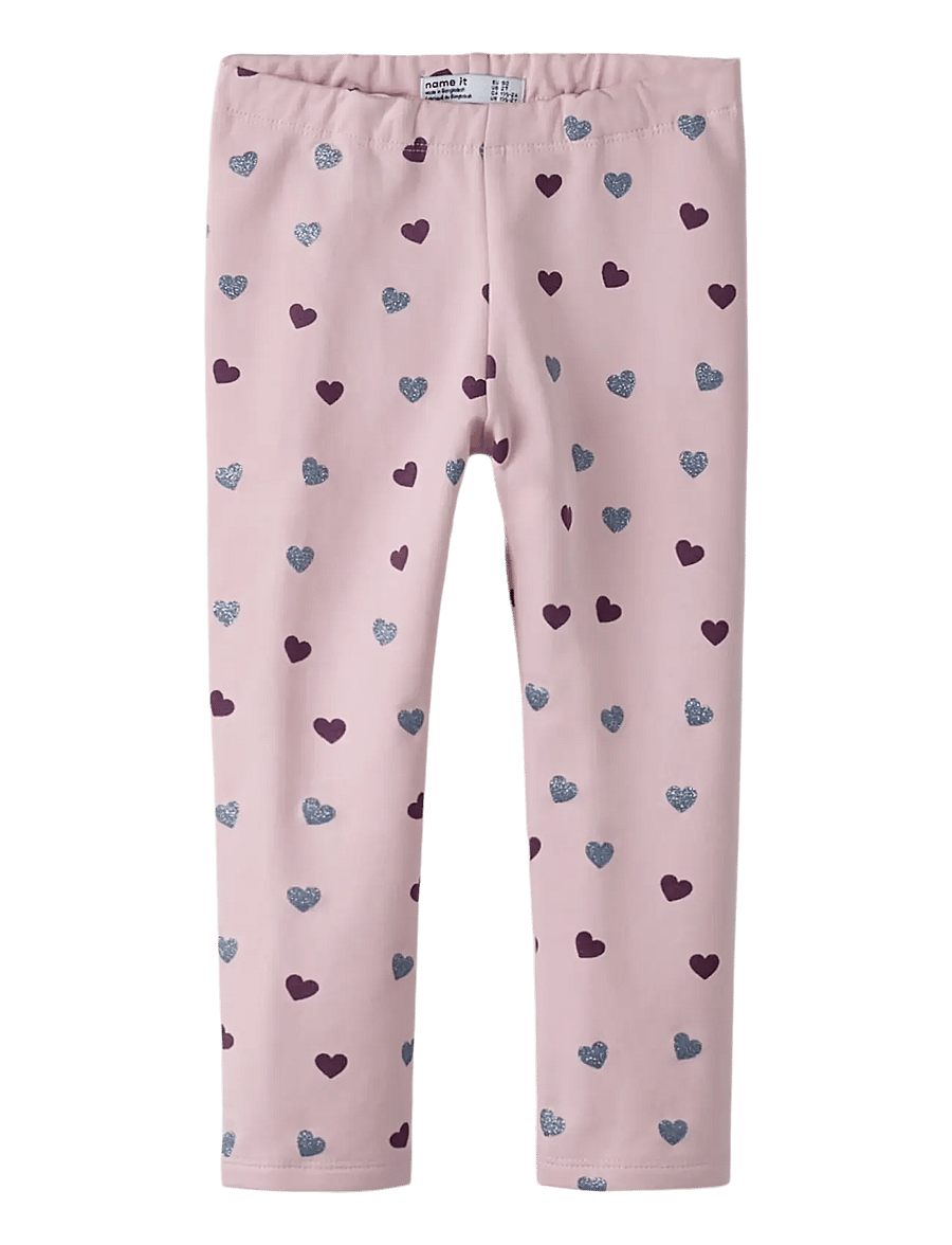 name it - NMFSOLEA LEGGING SWE BRU - leggings - parfait pink - 1