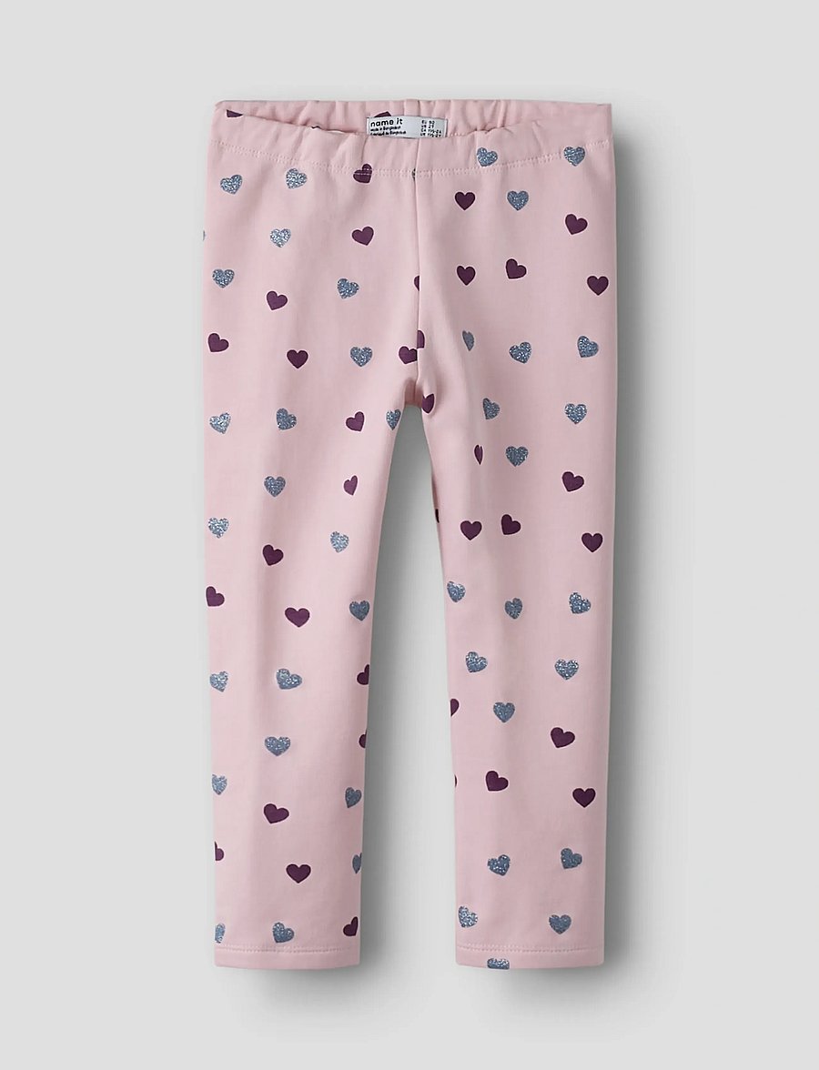 name it - NMFSOLEA LEGGING SWE BRU - leggings - parfait pink - 0