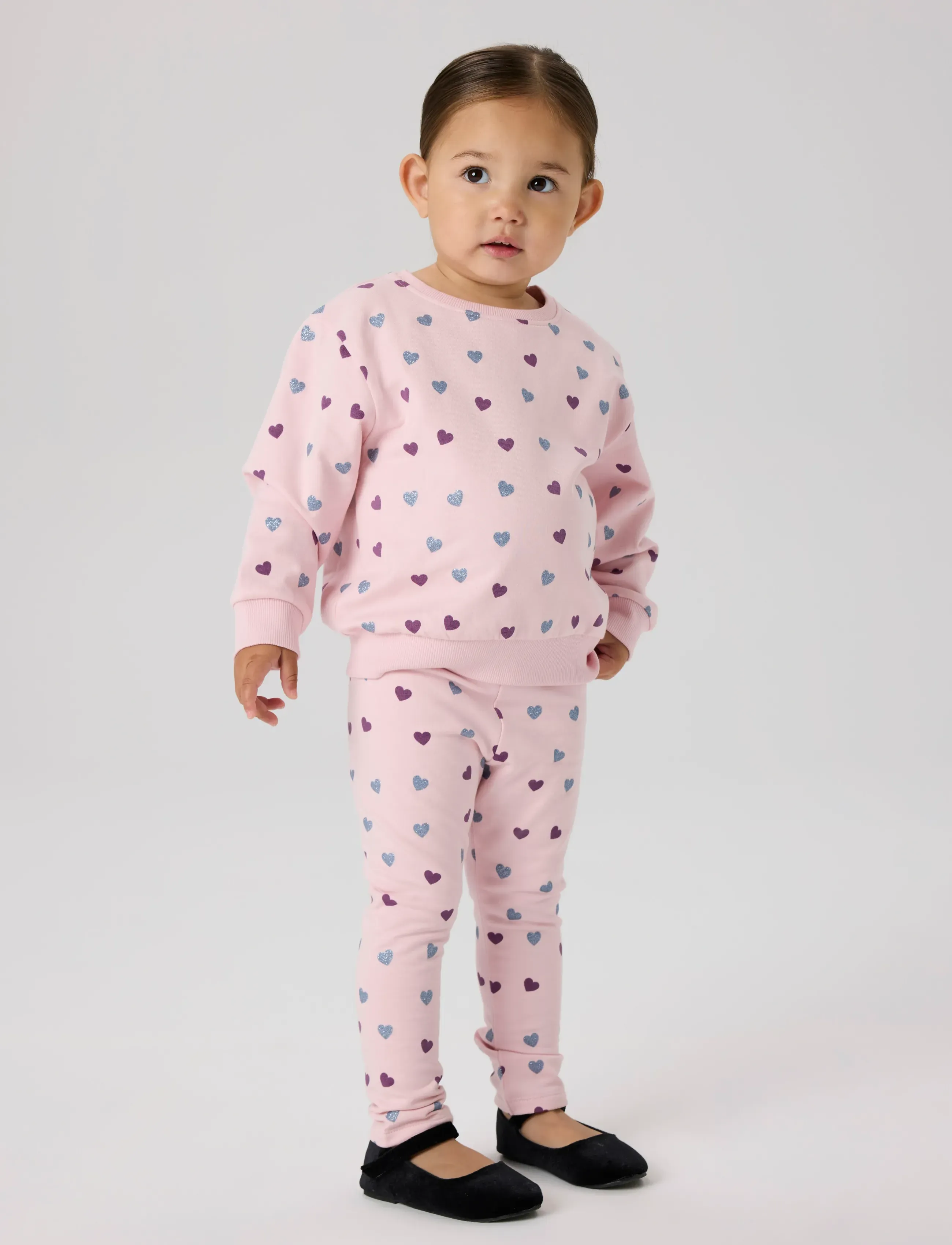 name it - NMFSOLEA LEGGING SWE BRU - retuusid - parfait pink - 4