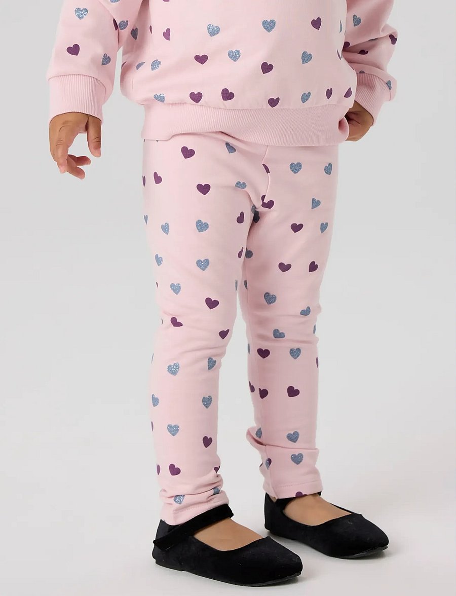 name it - NMFSOLEA LEGGING SWE BRU - leggings - parfait pink - 5