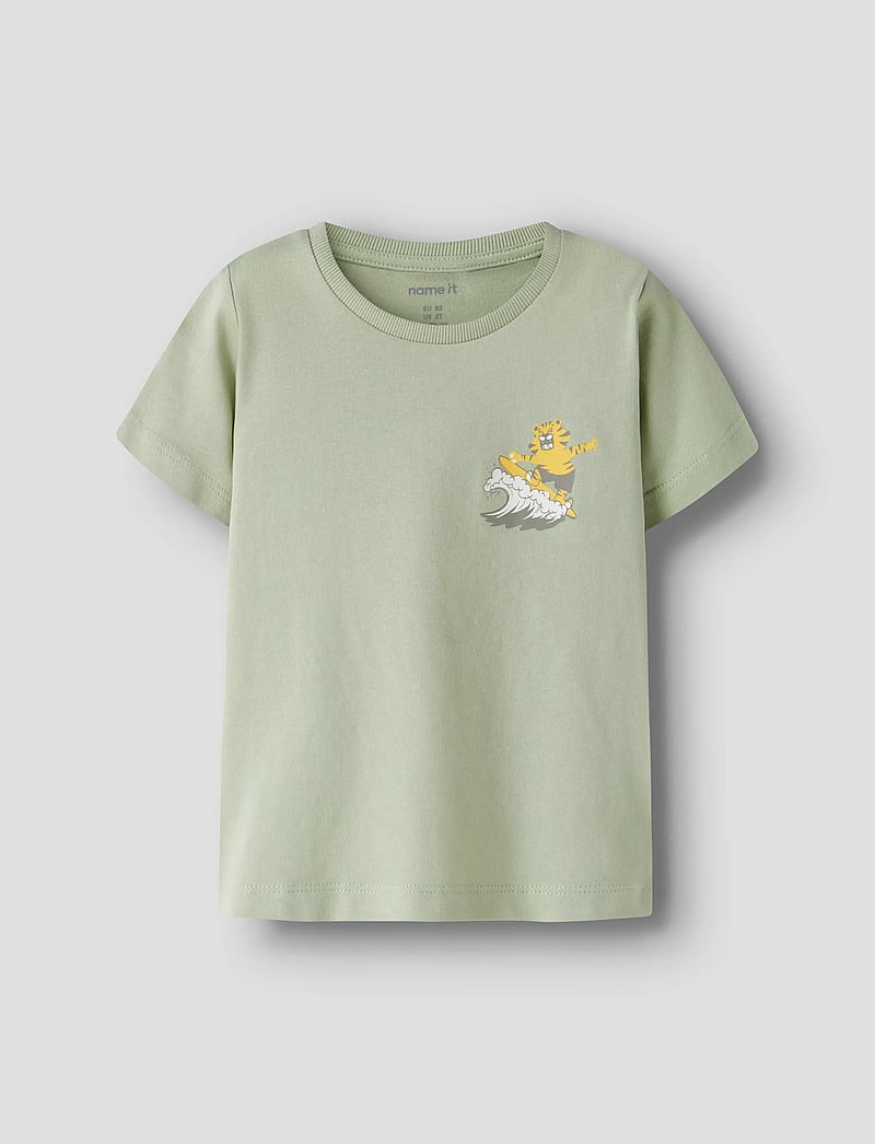 name it - NMMDANNY 3P SS TOP - kurzärmelige - cloud dancer - 3