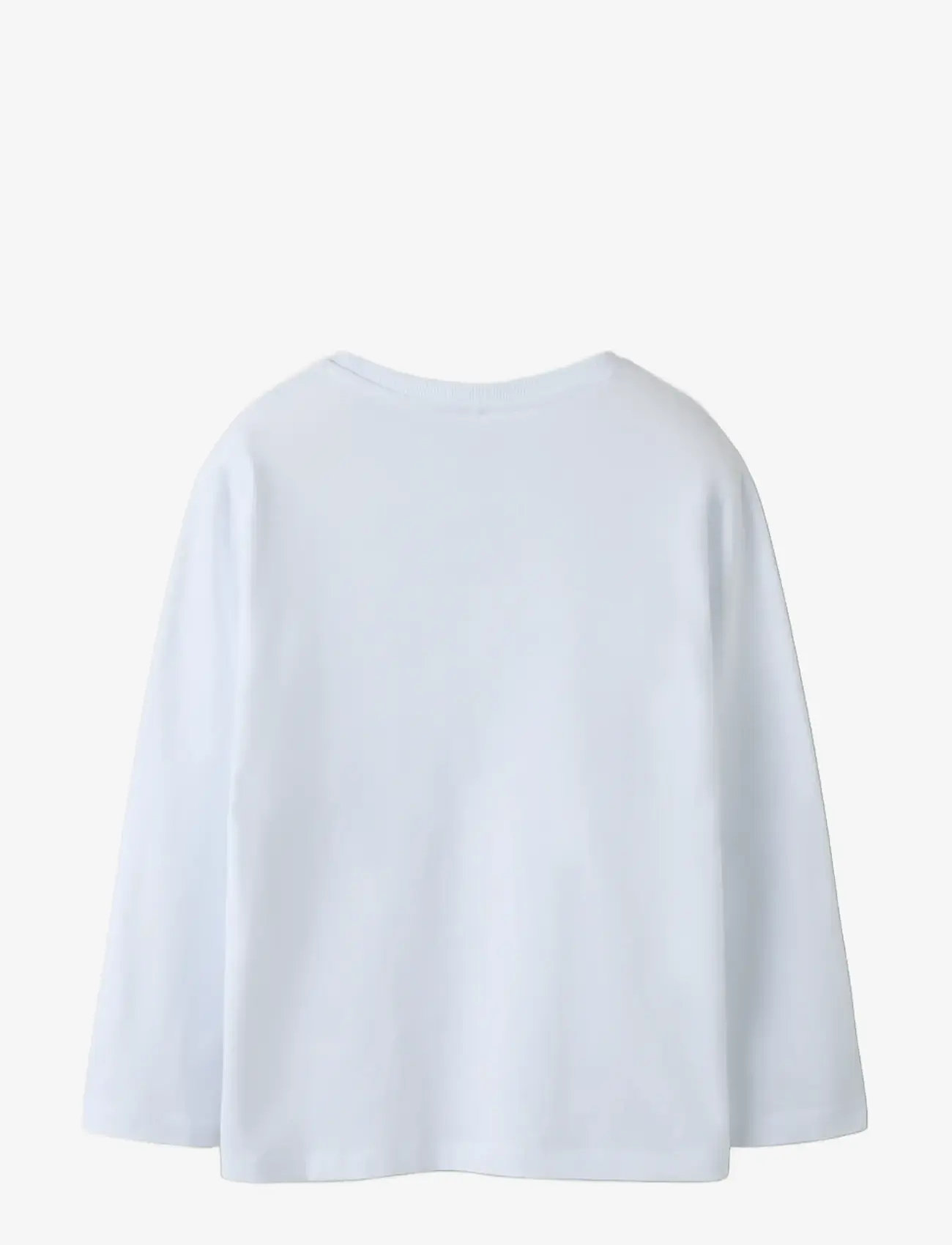 name it - NKMSEBASTIAN LS NREG TOP - pikkade varrukatega t-särgid - bright white - 1