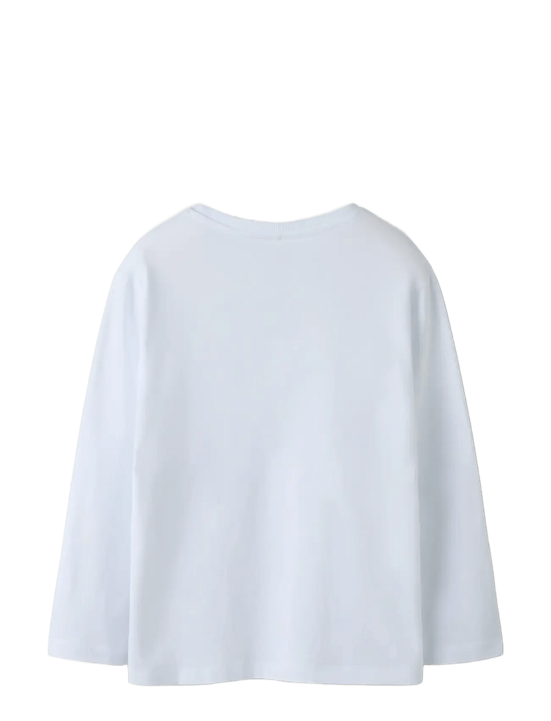 name it - NKMSEBASTIAN LS NREG TOP - pikkade varrukatega t-särgid - bright white - 1