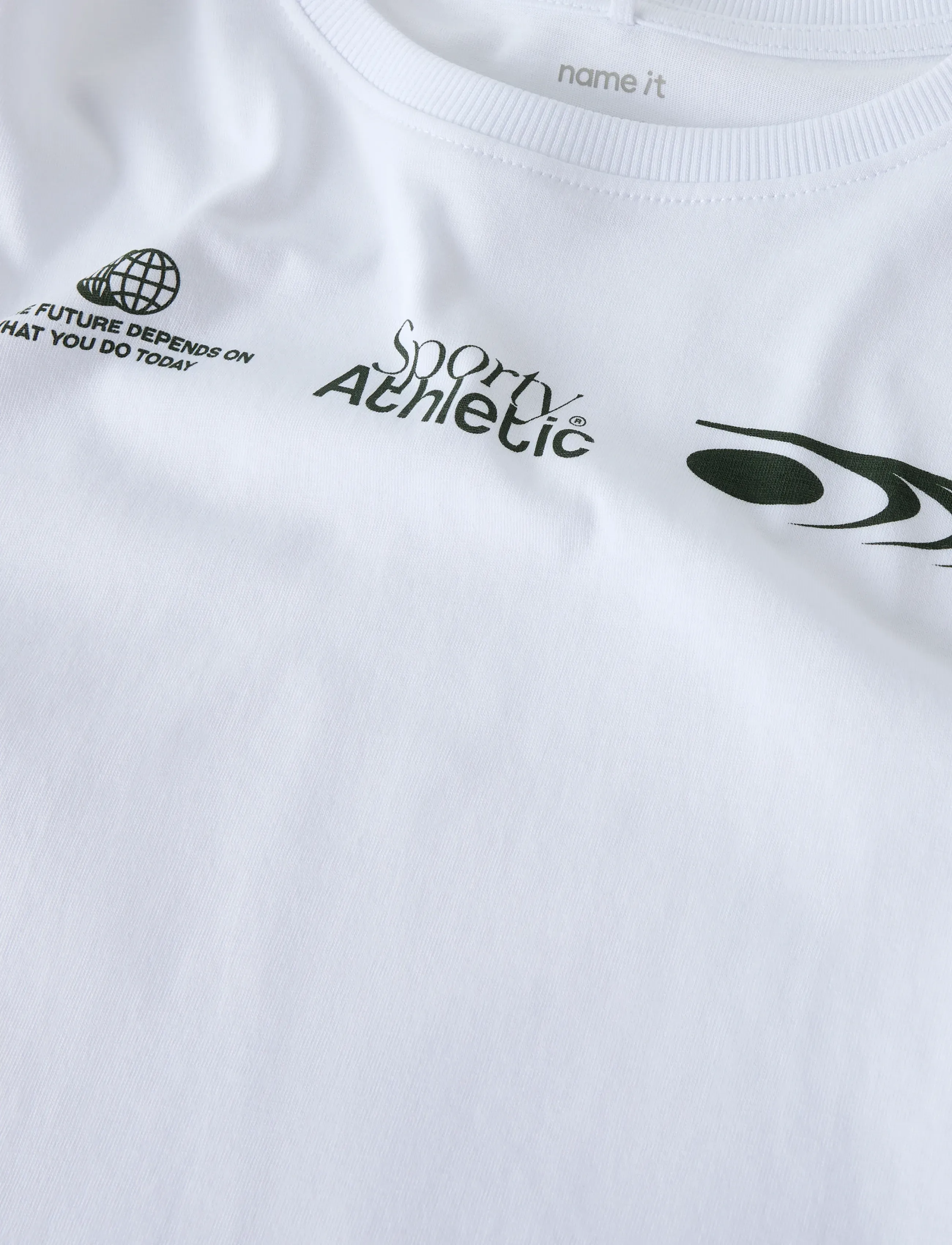 name it - NKMSEBASTIAN LS NREG TOP - ilgomis rankovėmis - bright white - 2
