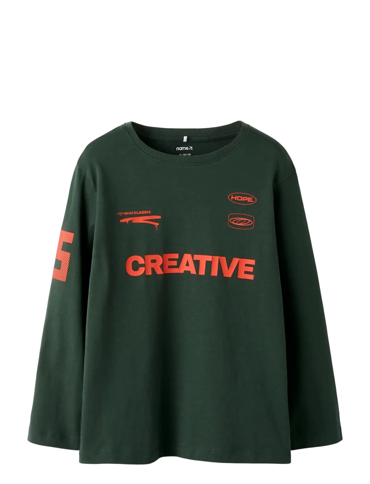 name it NKMSEBASTIAN LS NREG TOP - Överdelar - DEEP FOREST / green