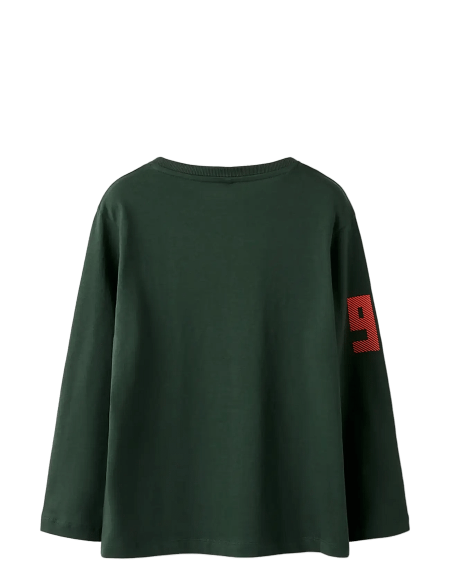 name it - NKMSEBASTIAN LS NREG TOP - długi rękaw - deep forest - 1