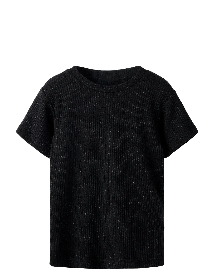 name it - NKFSISAN SS TOP - kurzärmelige - black - 1