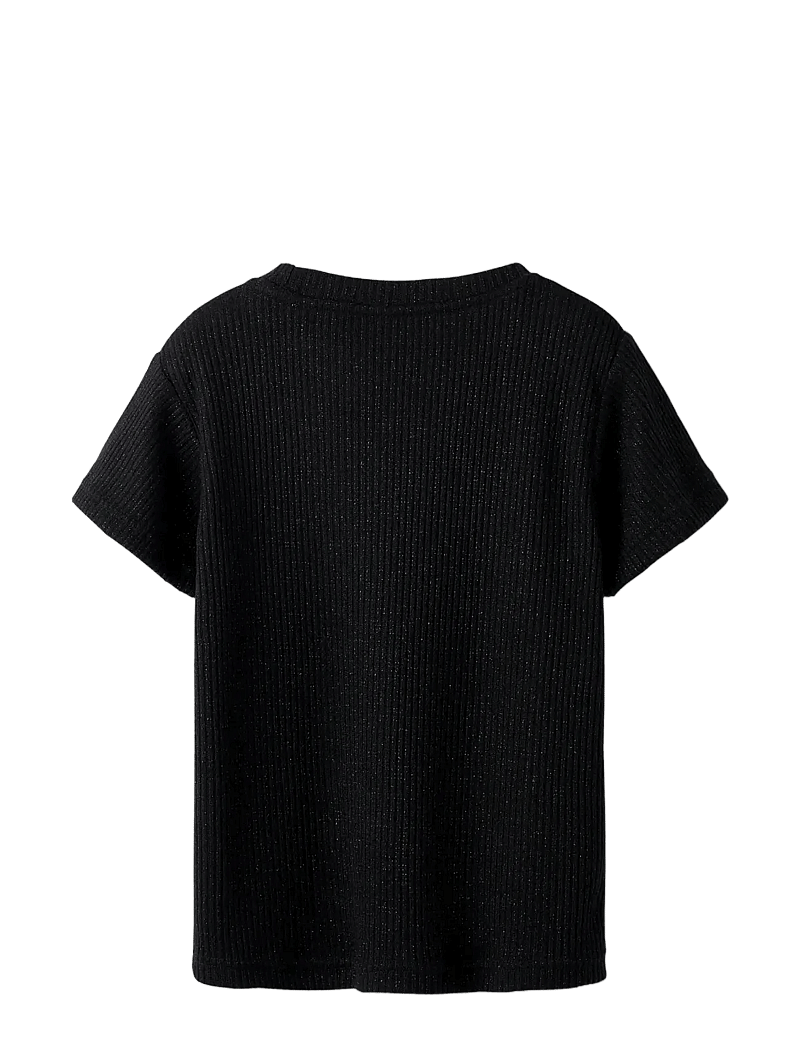 name it - NKFSISAN SS TOP - kortærmede t-shirts - black - 2