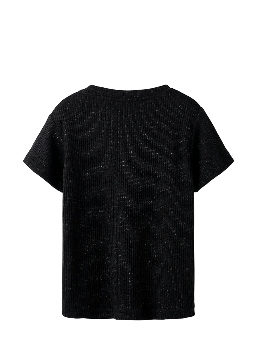 name it - NKFSISAN SS TOP - kurzärmelige - black - 2